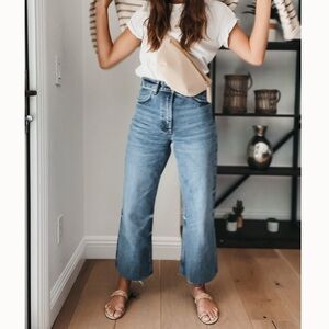 Zara Blue Cropped Jeans